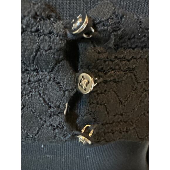 Free People Black Poppy Textured Mini Dress Sleeveless Size L Boho Summer Goth - Picture 9 of 13